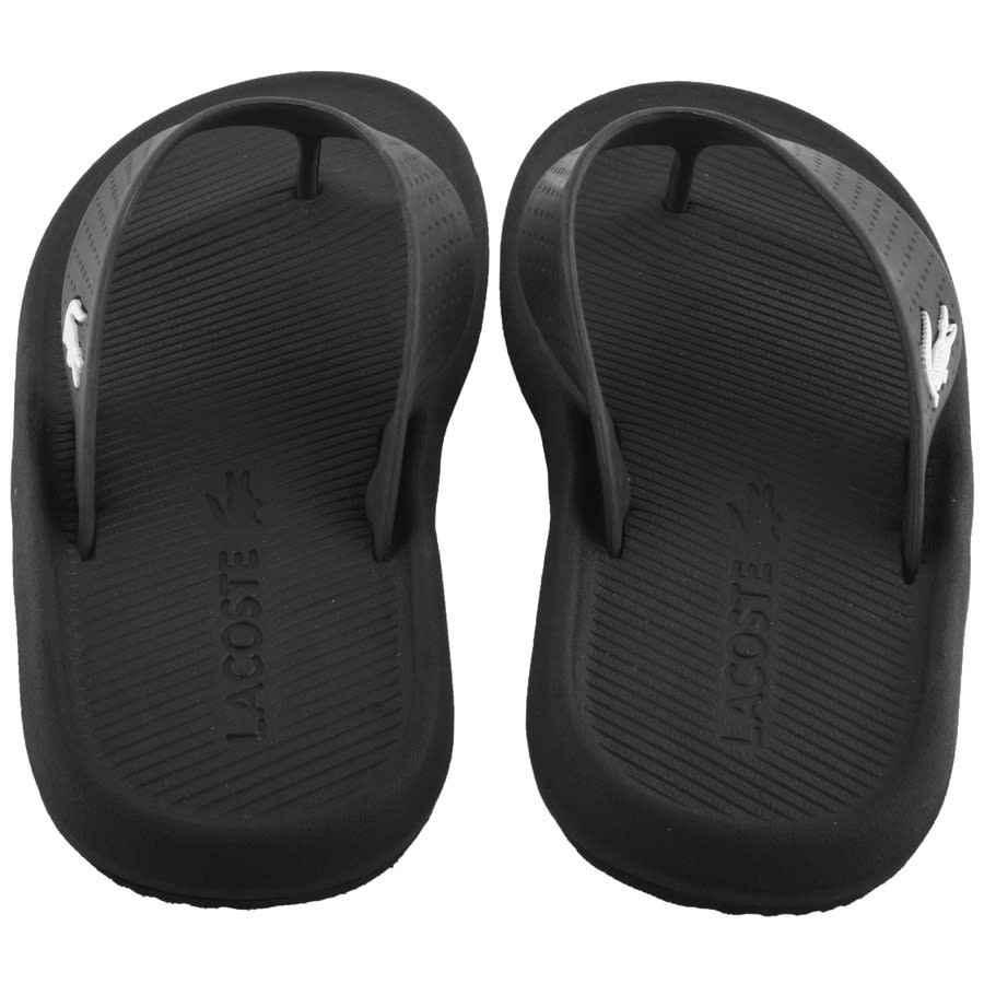 Alternative Image for ProductLacoste Croco Flip Flops Black3